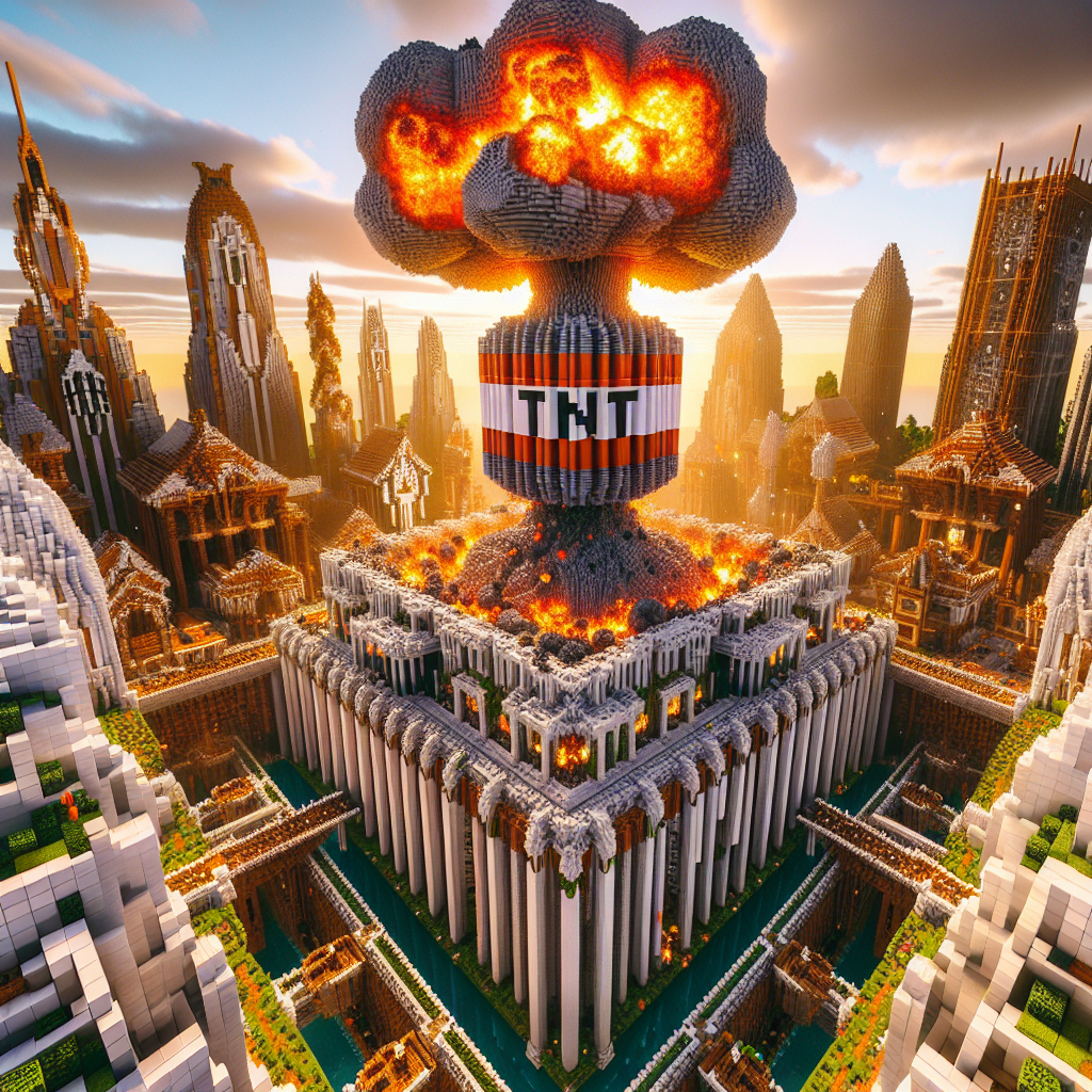 Explosive Artistry: Building Masterpieces with TNT in Minecraft